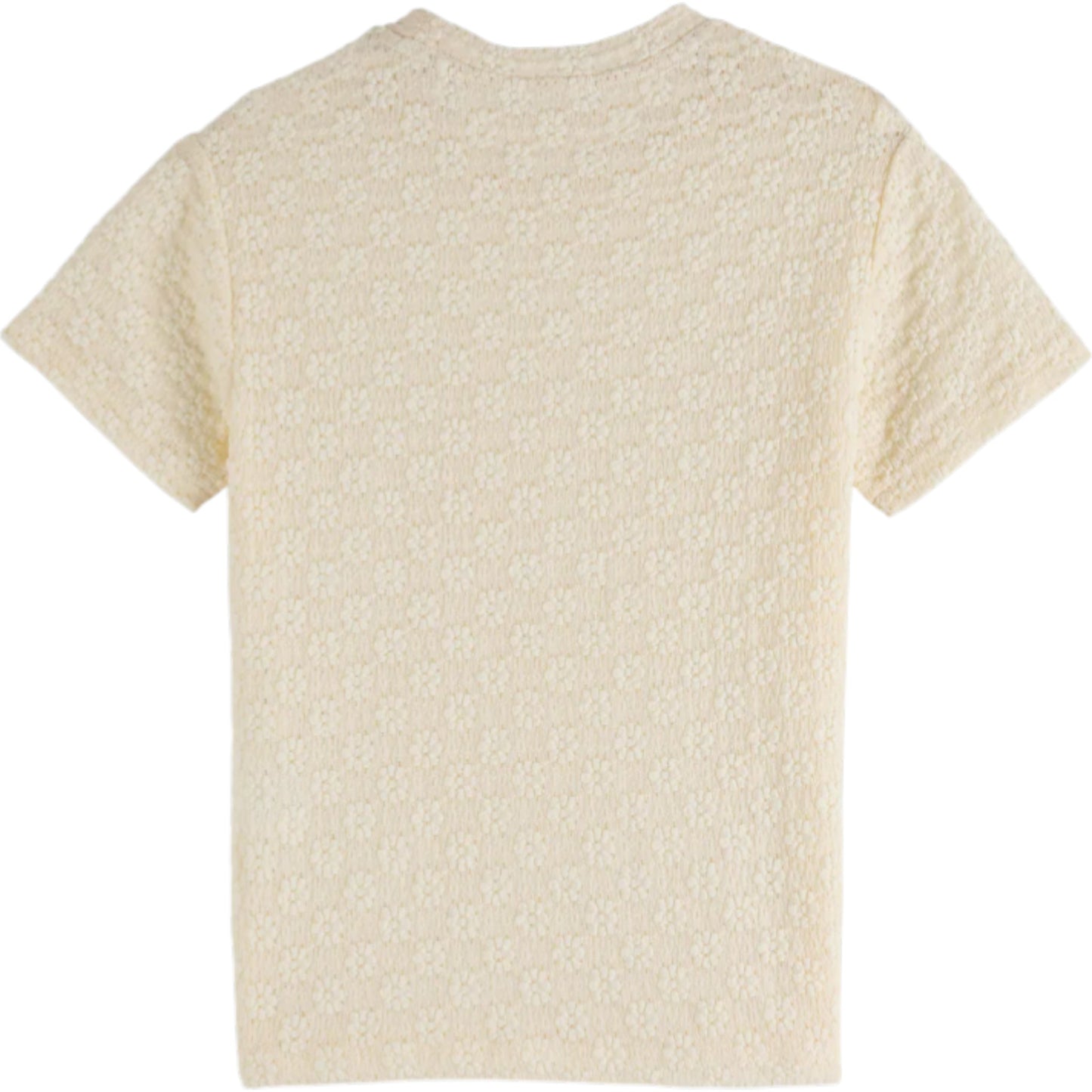 Ethereal Flora: The Open-Work Lace Tee