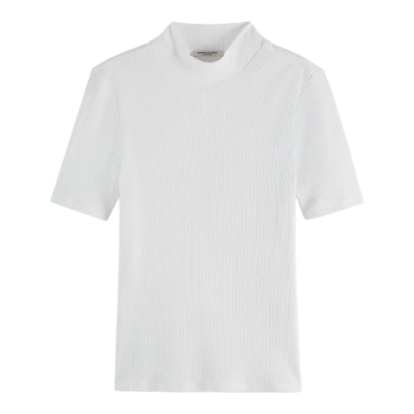 The Second Skin: Essentials Mock Neck Ribbed Tee