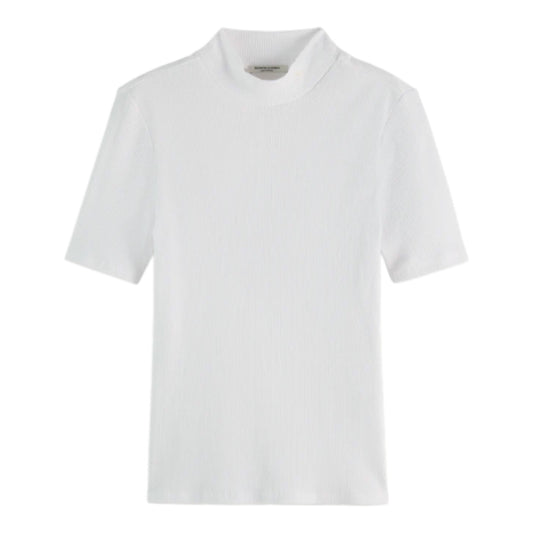 The Second Skin: Essentials Mock Neck Ribbed Tee