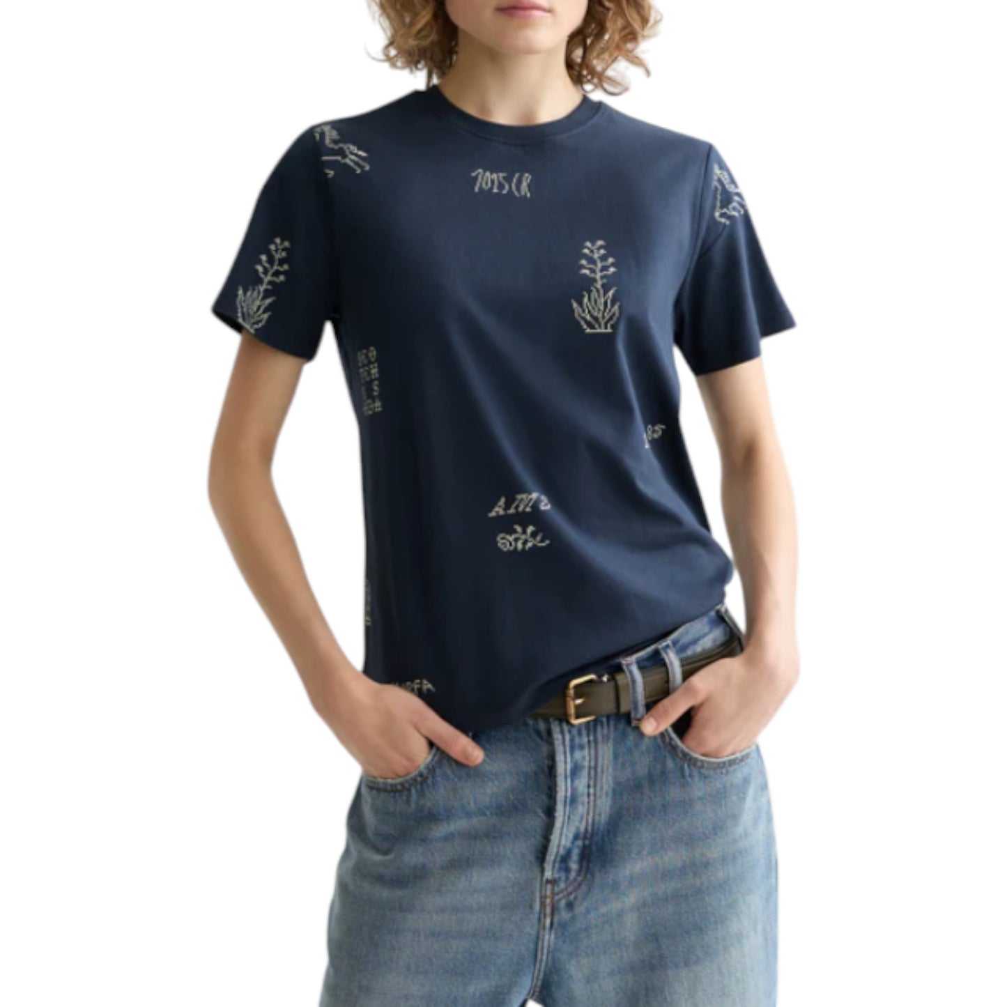 Graphic Illusion: The Embroidered-Look Statement Tee