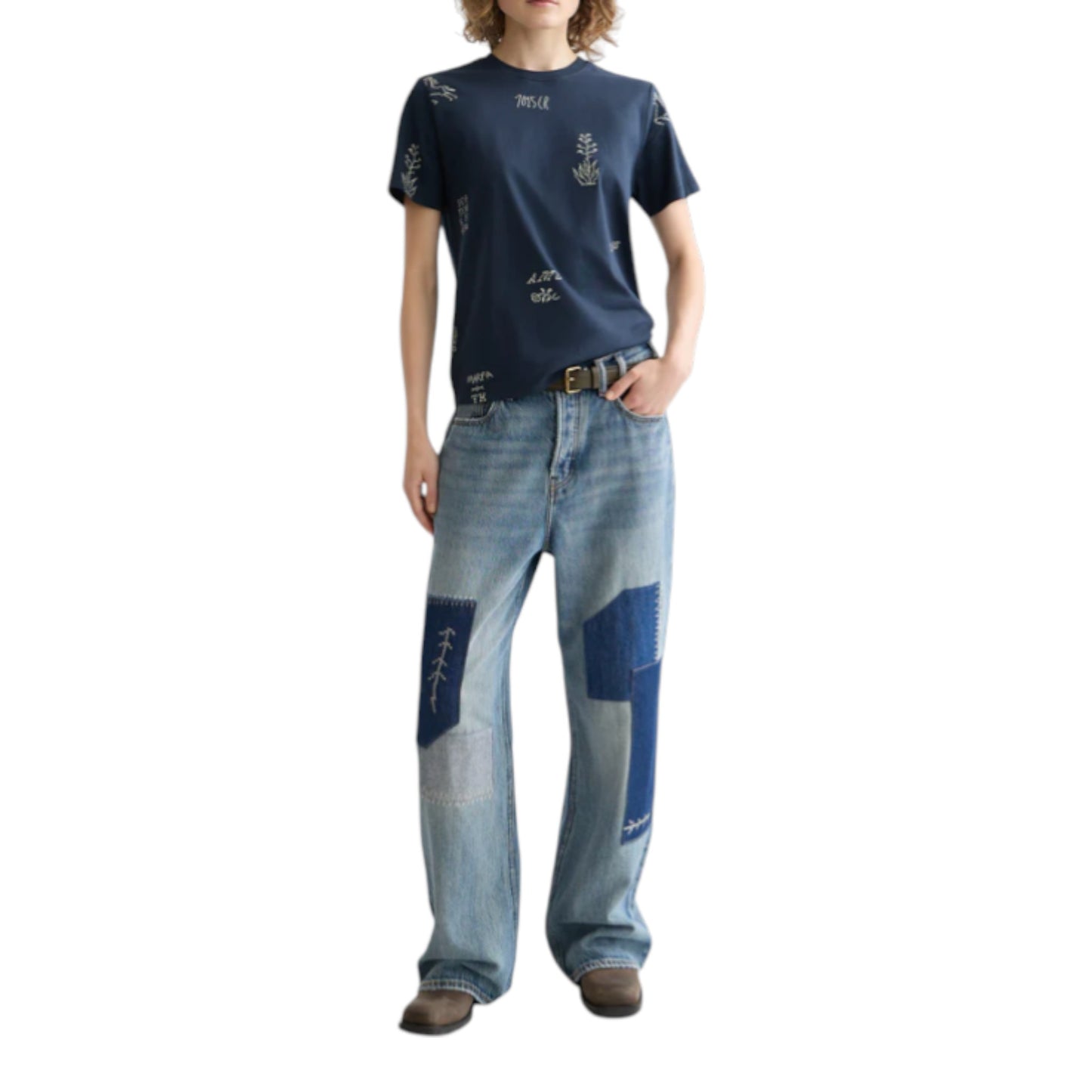 Graphic Illusion: The Embroidered-Look Statement Tee