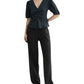 SCULPTED NAVY: THE RHYTHMIC STRIPE BLOUSE