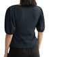 SCULPTED NAVY: THE RHYTHMIC STRIPE BLOUSE