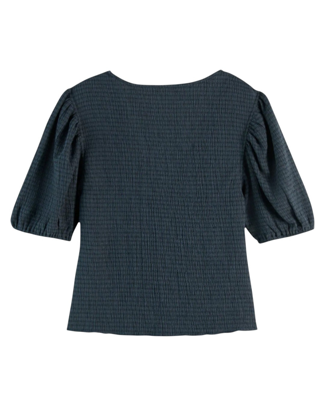 SCULPTED NAVY: THE RHYTHMIC STRIPE BLOUSE