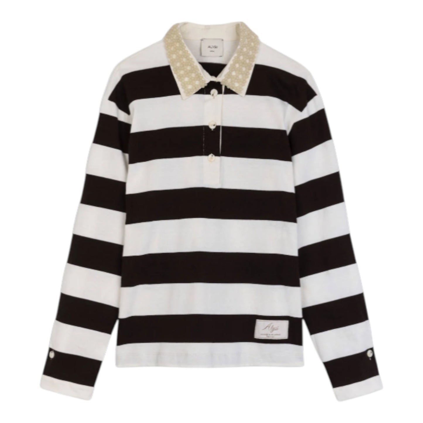 Artisanal Stripes: The Hand-Beaded Heritage Polo