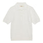 THE LUMINANCE OF TEXTURE: EYELET SHEER POLO KNIT