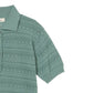 THE LUMINANCE OF TEXTURE: EYELET SHEER POLO KNIT