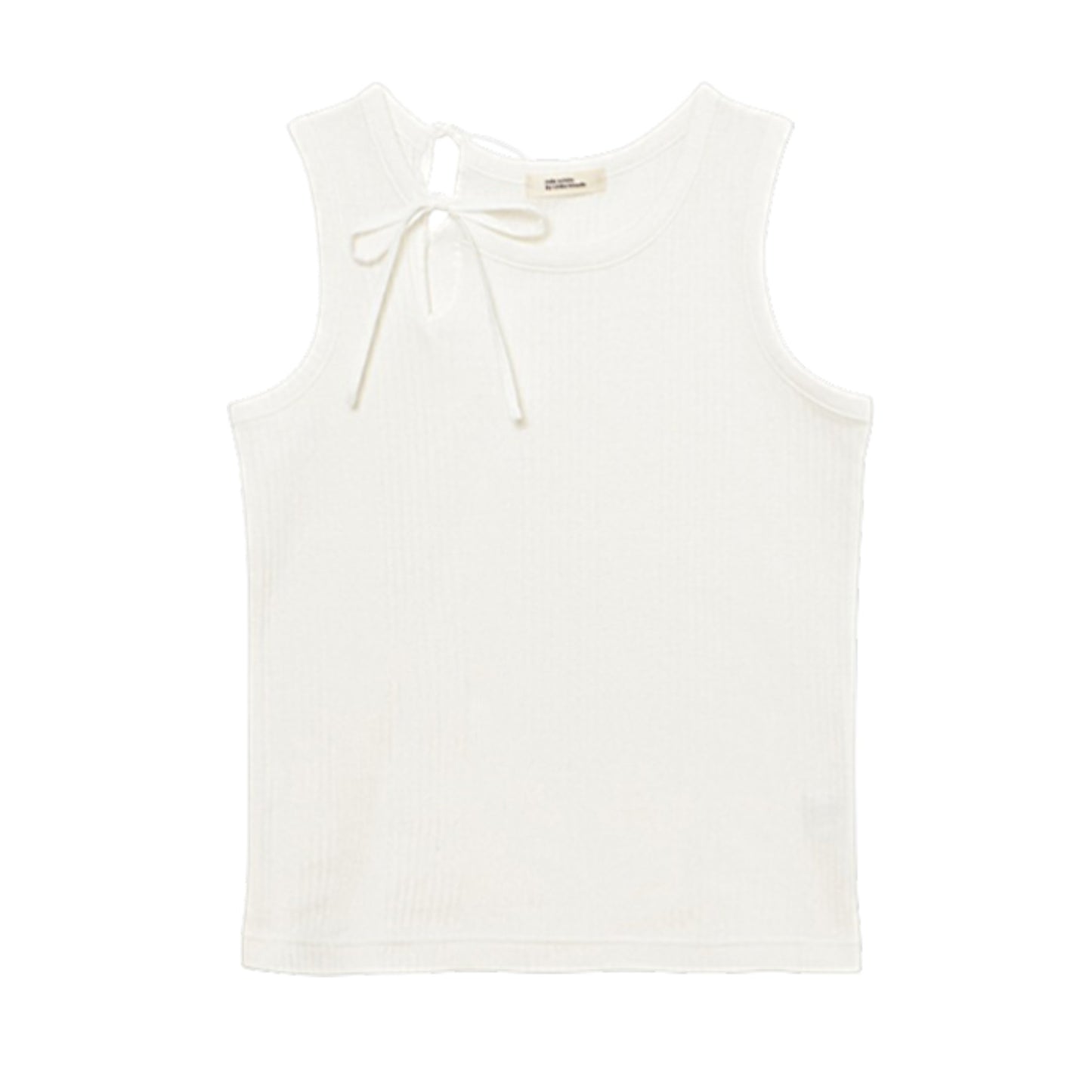 The Art of Ties: Slit Ribbon Tank Top