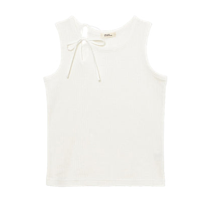 The Art of Ties: Slit Ribbon Tank Top