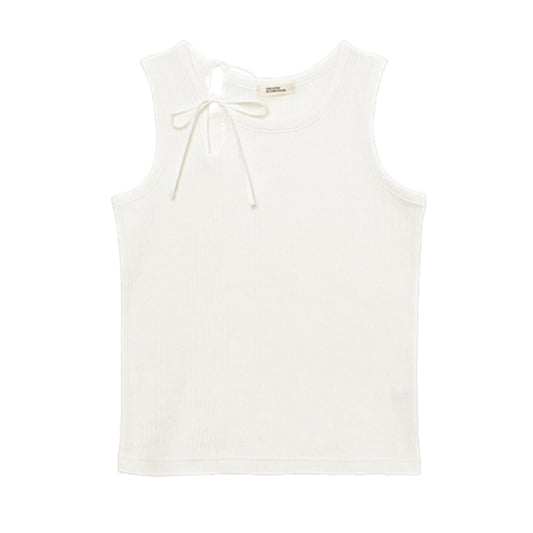 The Art of Ties: Slit Ribbon Tank Top