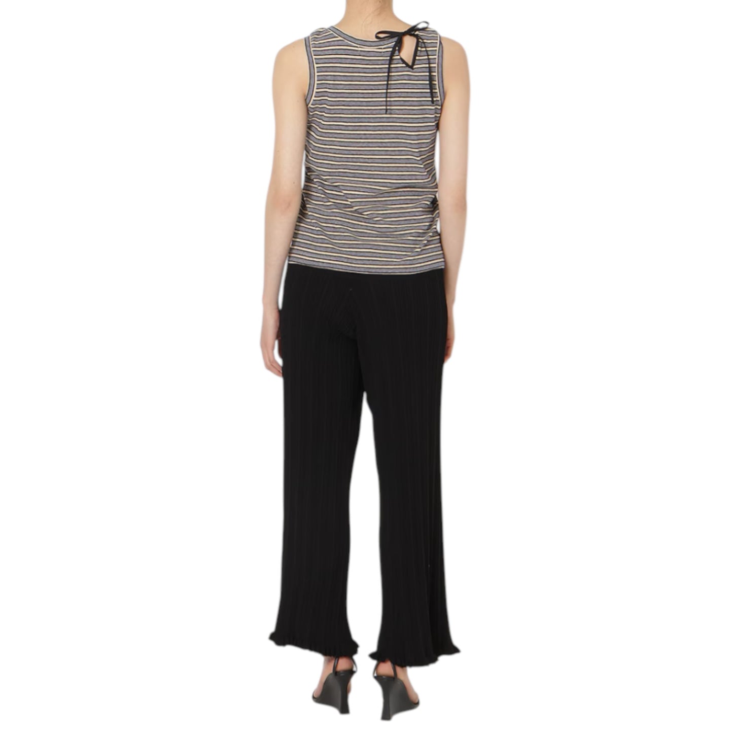 The Art of Ties: Slit Ribbon Tank Top