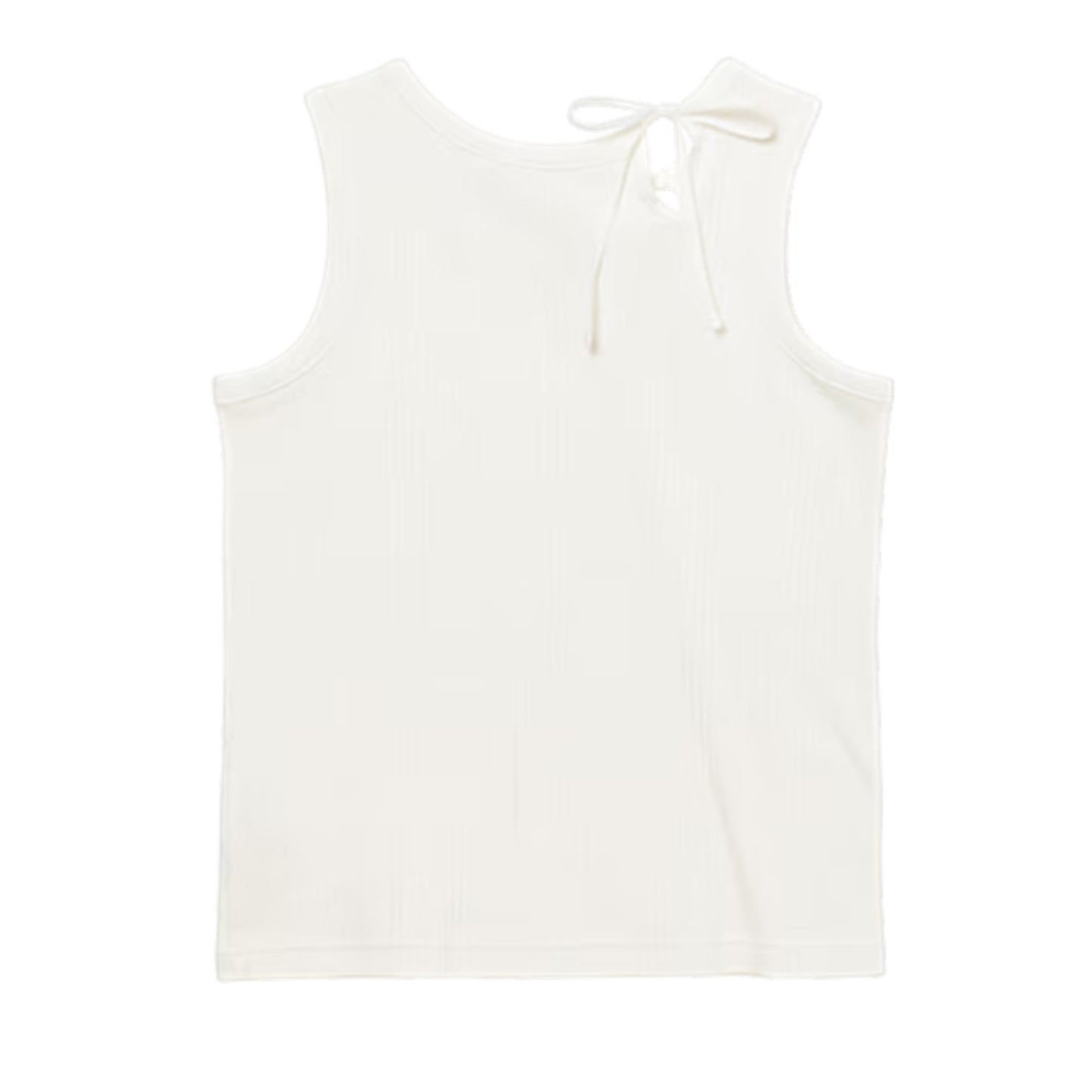 The Art of Ties: Slit Ribbon Tank Top