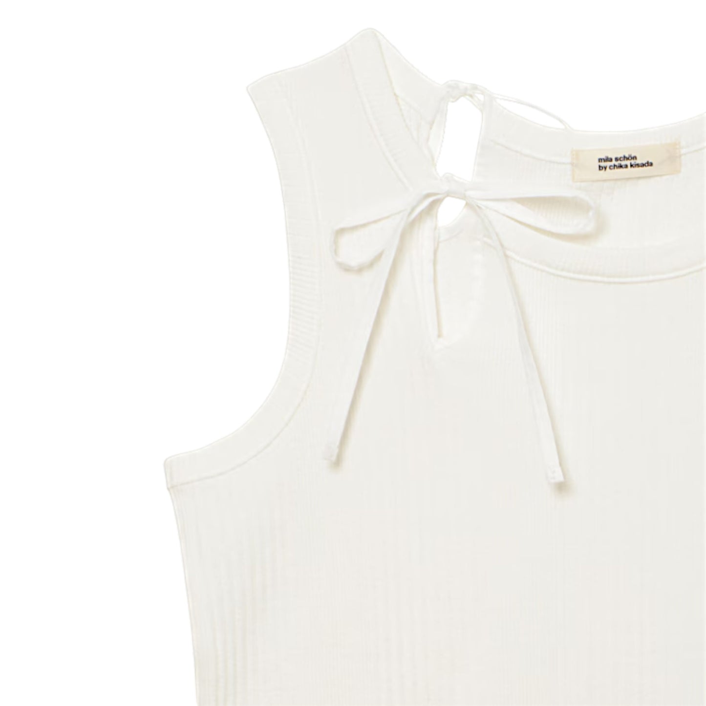 The Art of Ties: Slit Ribbon Tank Top