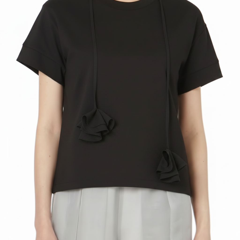 Petal Dance: The Twisted Ribbon Couture Tee