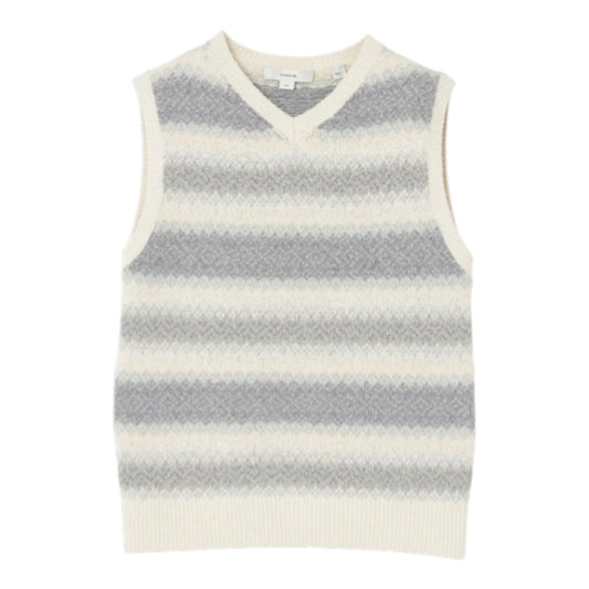 THE ETHEREAL HERITAGE: SILK LINEN FAIR ISLE VEST