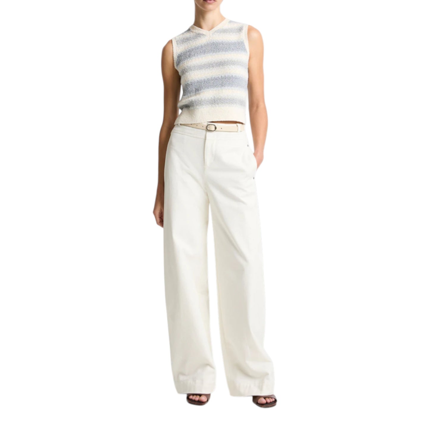 THE ETHEREAL HERITAGE: SILK LINEN FAIR ISLE VEST