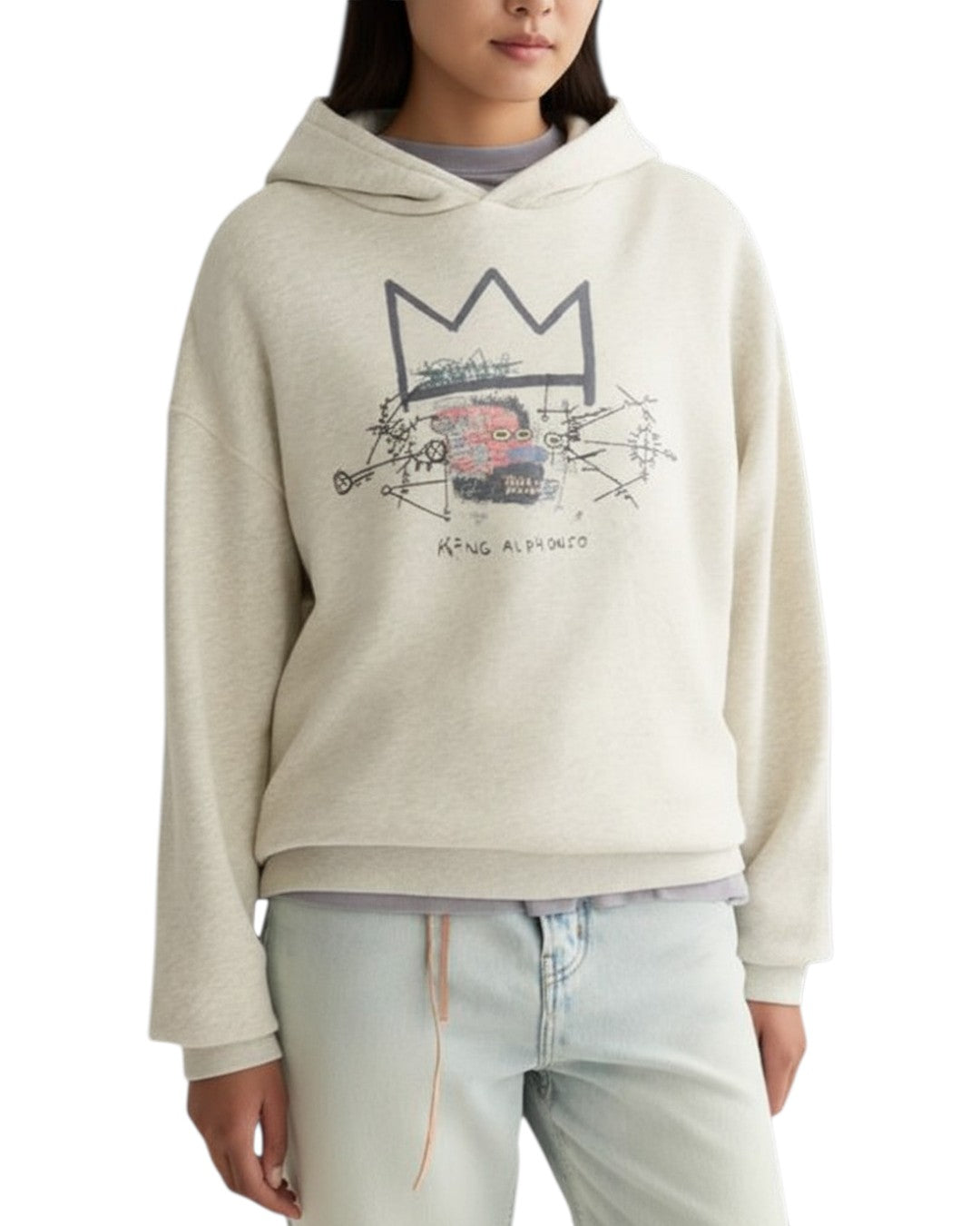 ARTISTIC ECHO: THE BASQUIAT CROWN HOODIE