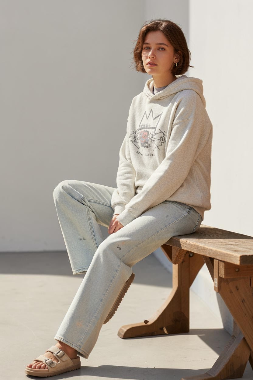 ARTISTIC ECHO: THE BASQUIAT CROWN HOODIE