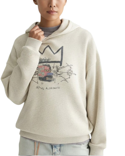ARTISTIC ECHO: THE BASQUIAT CROWN HOODIE