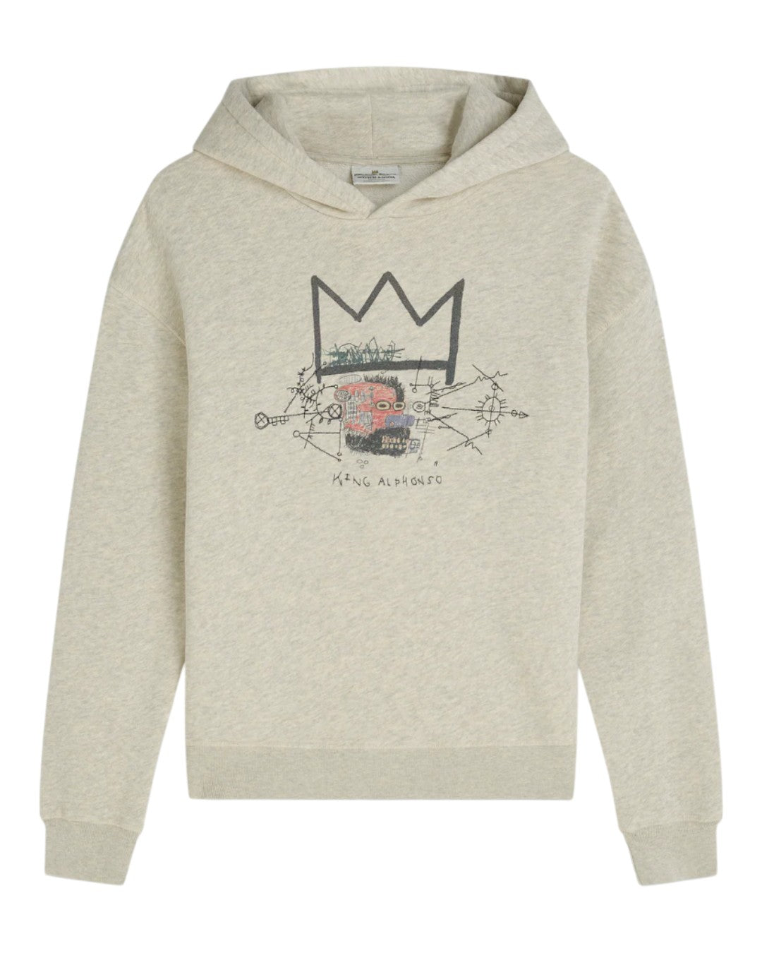 ARTISTIC ECHO: THE BASQUIAT CROWN HOODIE