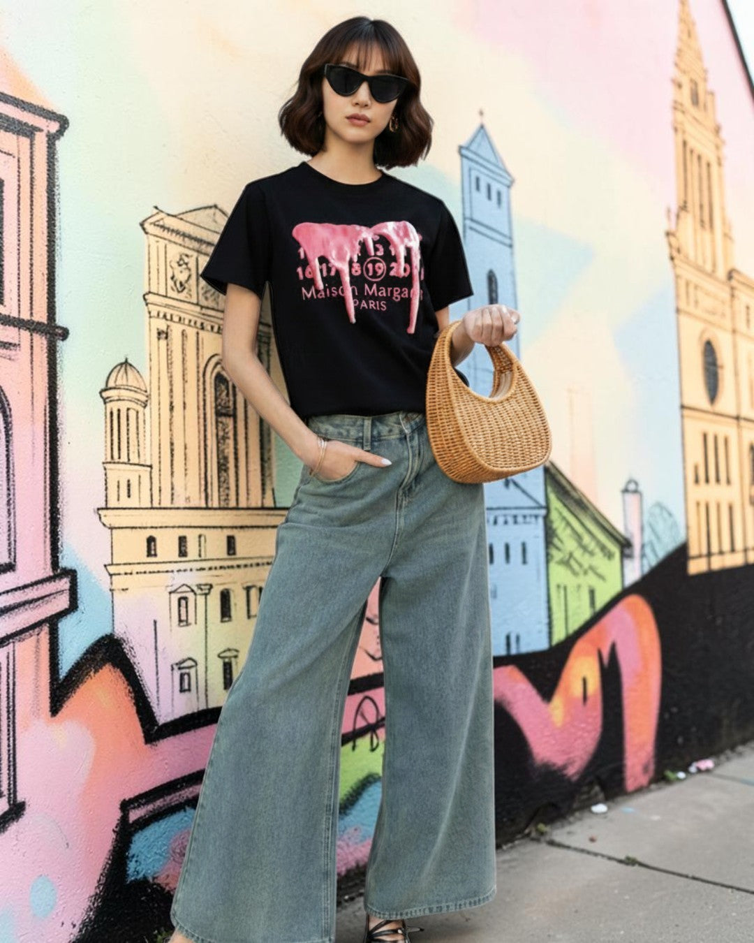 ARCHITECTURAL ART ON COTTON: THE MARGARET DRAW T-SHIRT