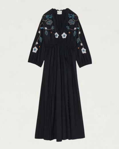 MIDNIGHT GARDEN EMBROIDERY: THE ROMANTIC MAXI