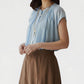 AZURE BREEZE AND LUXURIOUS GATHERS: THE ESSENTIAL BOIL SHIRT
