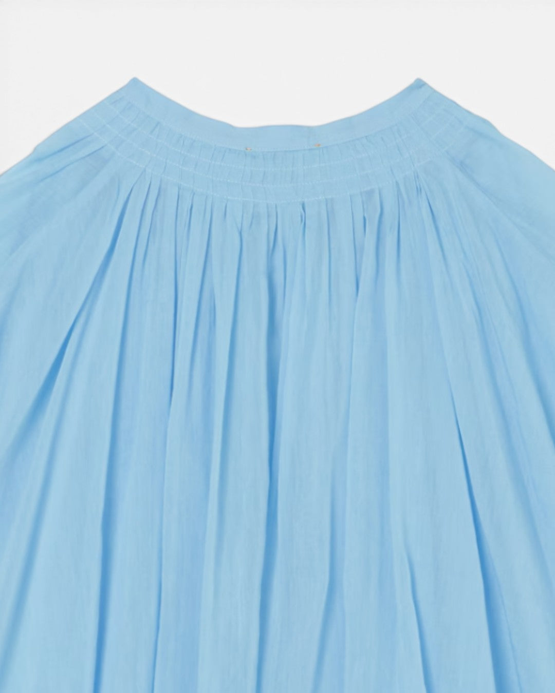 AZURE BREEZE AND LUXURIOUS GATHERS: THE ESSENTIAL BOIL SHIRT