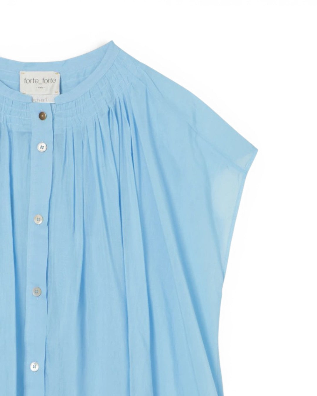 AZURE BREEZE AND LUXURIOUS GATHERS: THE ESSENTIAL BOIL SHIRT