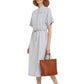 ARCHITECTURAL SILHOUETTE AND URBAN COOL: THE STRETCH COTTON DRESS