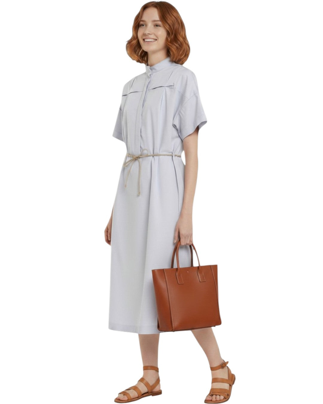 ARCHITECTURAL SILHOUETTE AND URBAN COOL: THE STRETCH COTTON DRESS