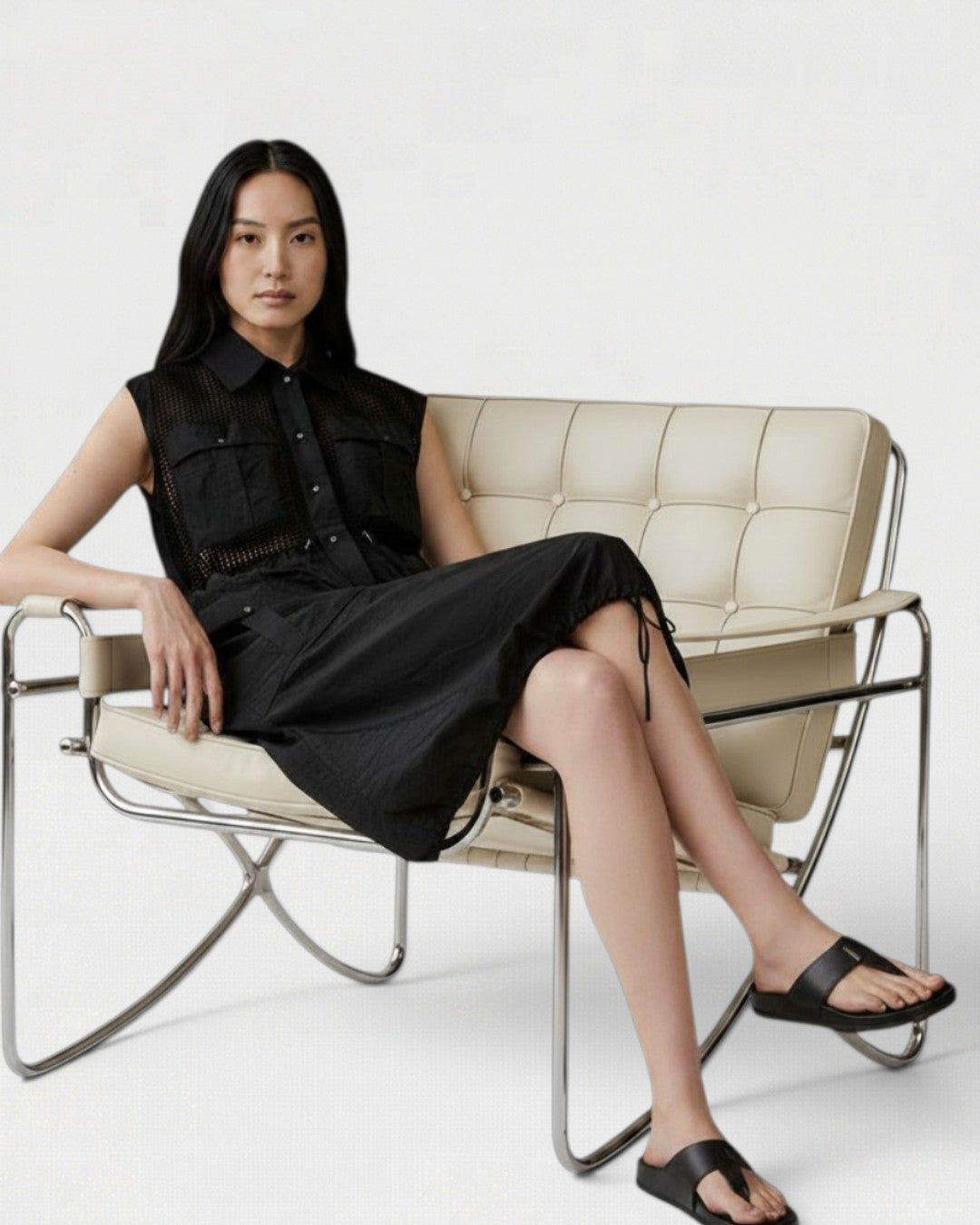 MILITARY CHIC ENCOUNTER WITH DELICATE LACE