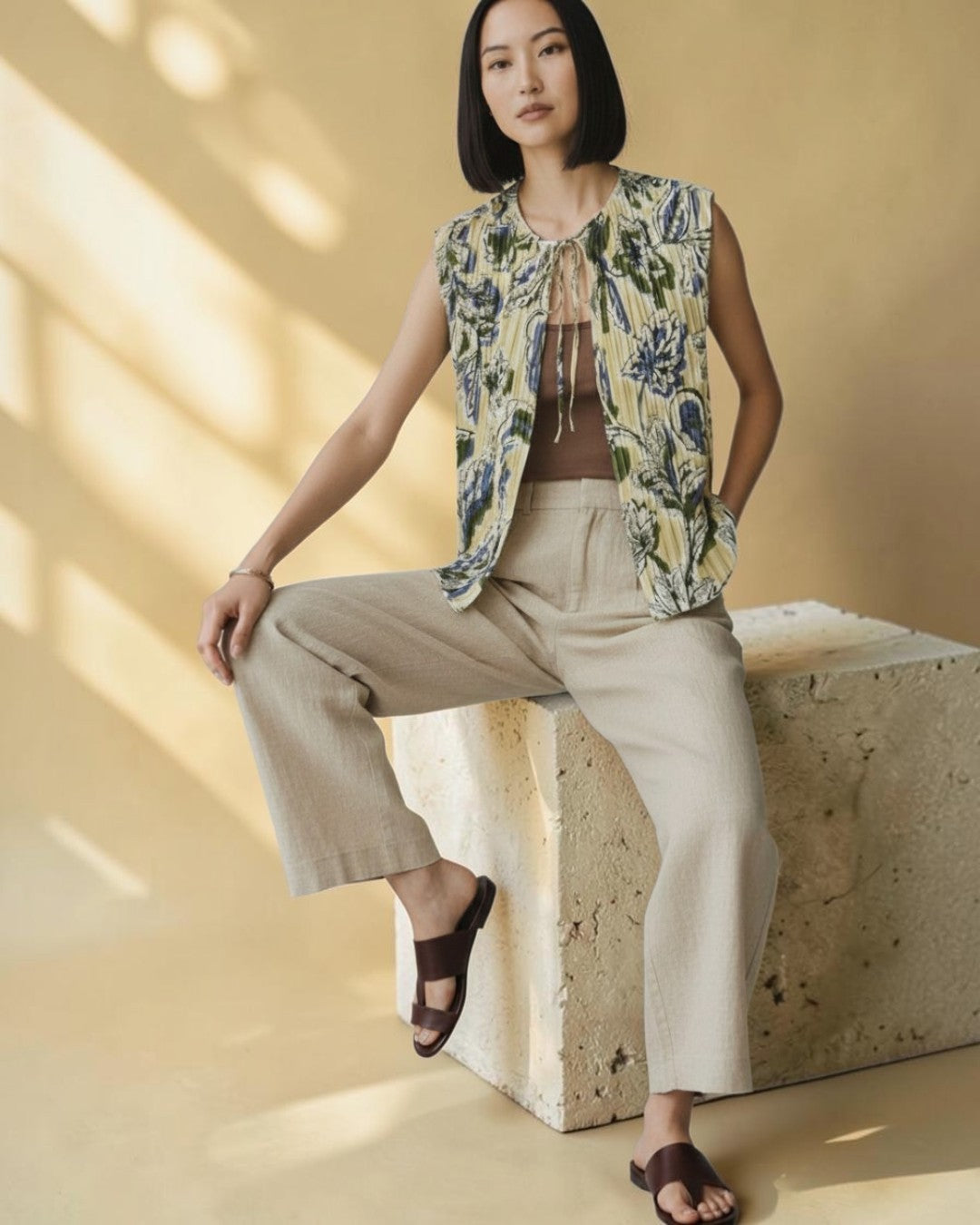 WHISPERS OF BOHEMIAN BREEZE: THE VERSATILE PLEAT TOP