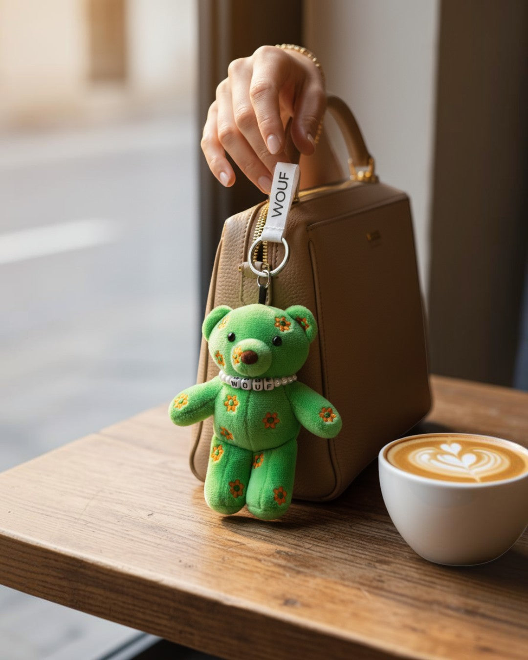 WOUF Mint Bear Charm