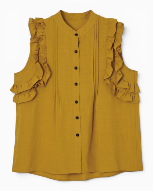 ARCHITECTURAL ROMANCE: THE TAPERING RUFFLE BLOUSE