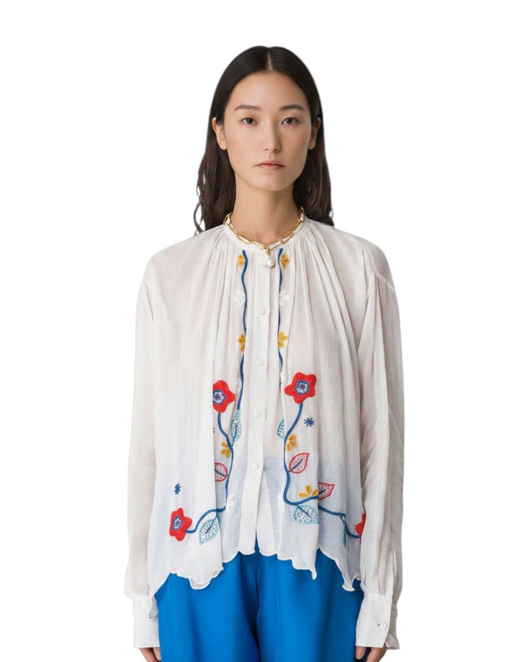 POETIC SUMMER BREEZE: THE EMBROIDERY DREAM SHIRT