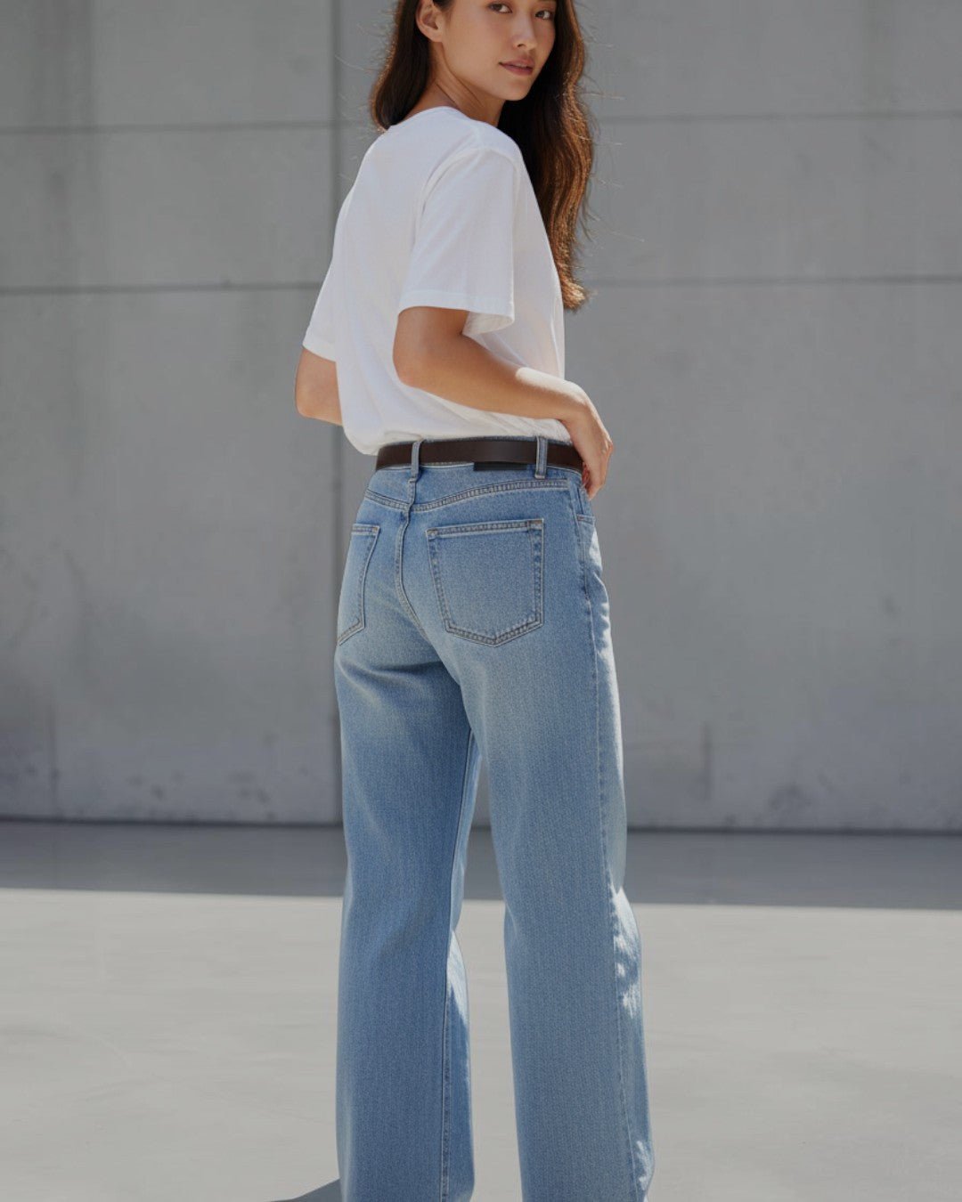 THE NEW DENIM CONCEPT: LUXE SEMI-WIDE JEANS