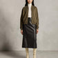 ARCHITECTURAL FLUIDITY: PONTE KNIT BOMBER