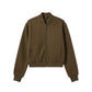ARCHITECTURAL FLUIDITY: PONTE KNIT BOMBER