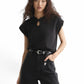 ELEGANCE IN A TWIST: TWISTED NECKLINE T-SHIRT