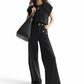 ELEGANCE IN A TWIST: TWISTED NECKLINE T-SHIRT