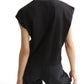 ELEGANCE IN A TWIST: TWISTED NECKLINE T-SHIRT