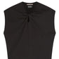 ELEGANCE IN A TWIST: TWISTED NECKLINE T-SHIRT