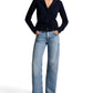 TAILORED COMFORT: NOTCH-COLLAR DOUBLE-FACE CARDIGAN