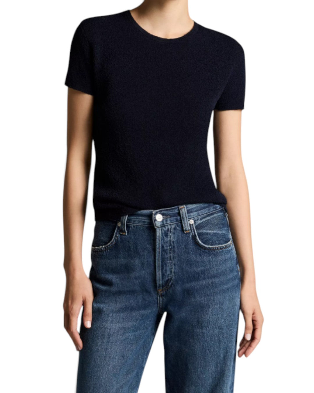 AIRY TACTILITY: TEXTURED ITALIAN WOOL & COTTON-BLEND SWEATER