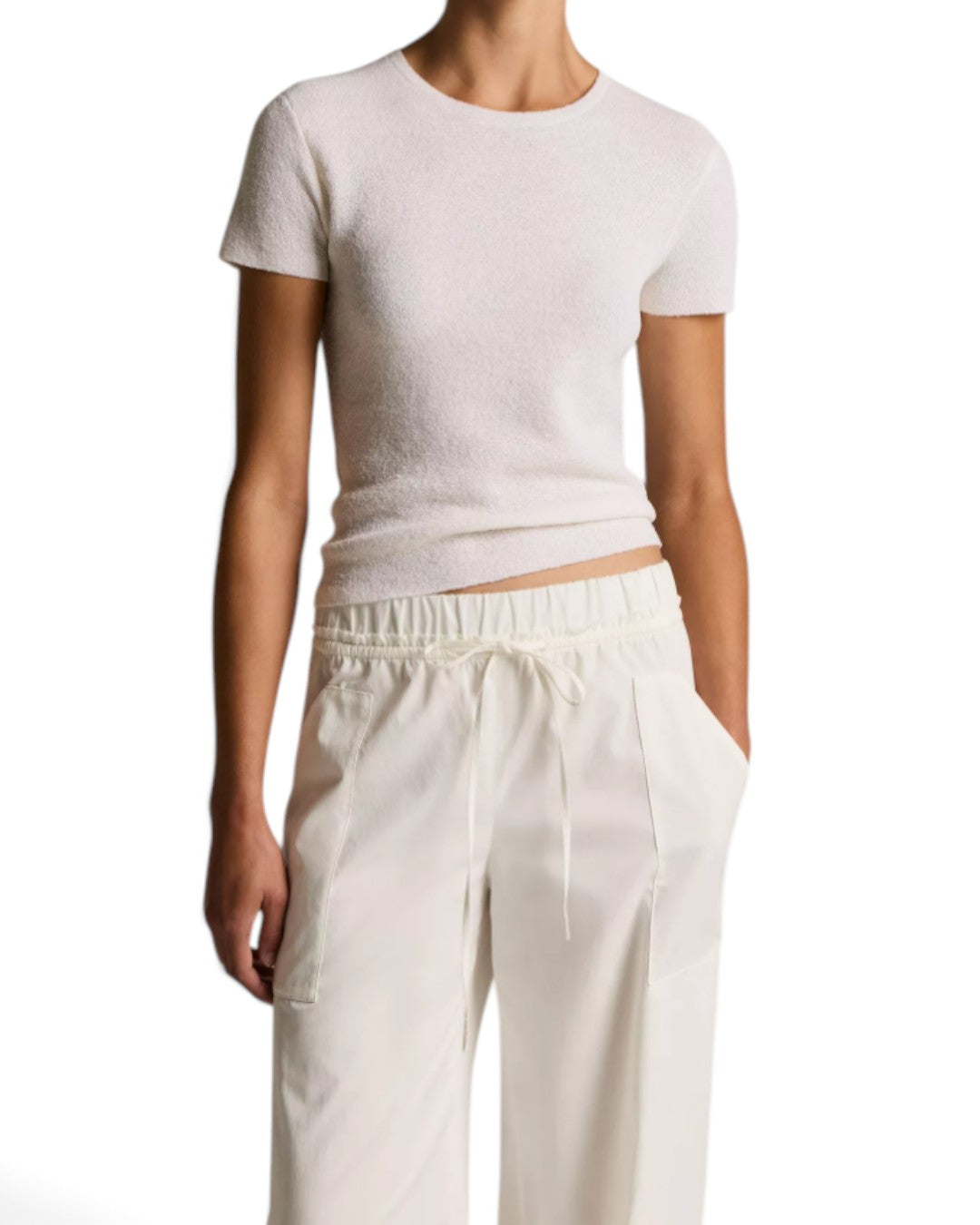 AIRY TACTILITY: TEXTURED ITALIAN WOOL & COTTON-BLEND SWEATER