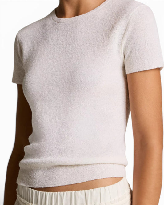 AIRY TACTILITY: TEXTURED ITALIAN WOOL & COTTON-BLEND SWEATER