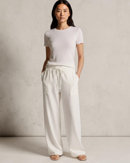AIRY TACTILITY: TEXTURED ITALIAN WOOL & COTTON-BLEND SWEATER