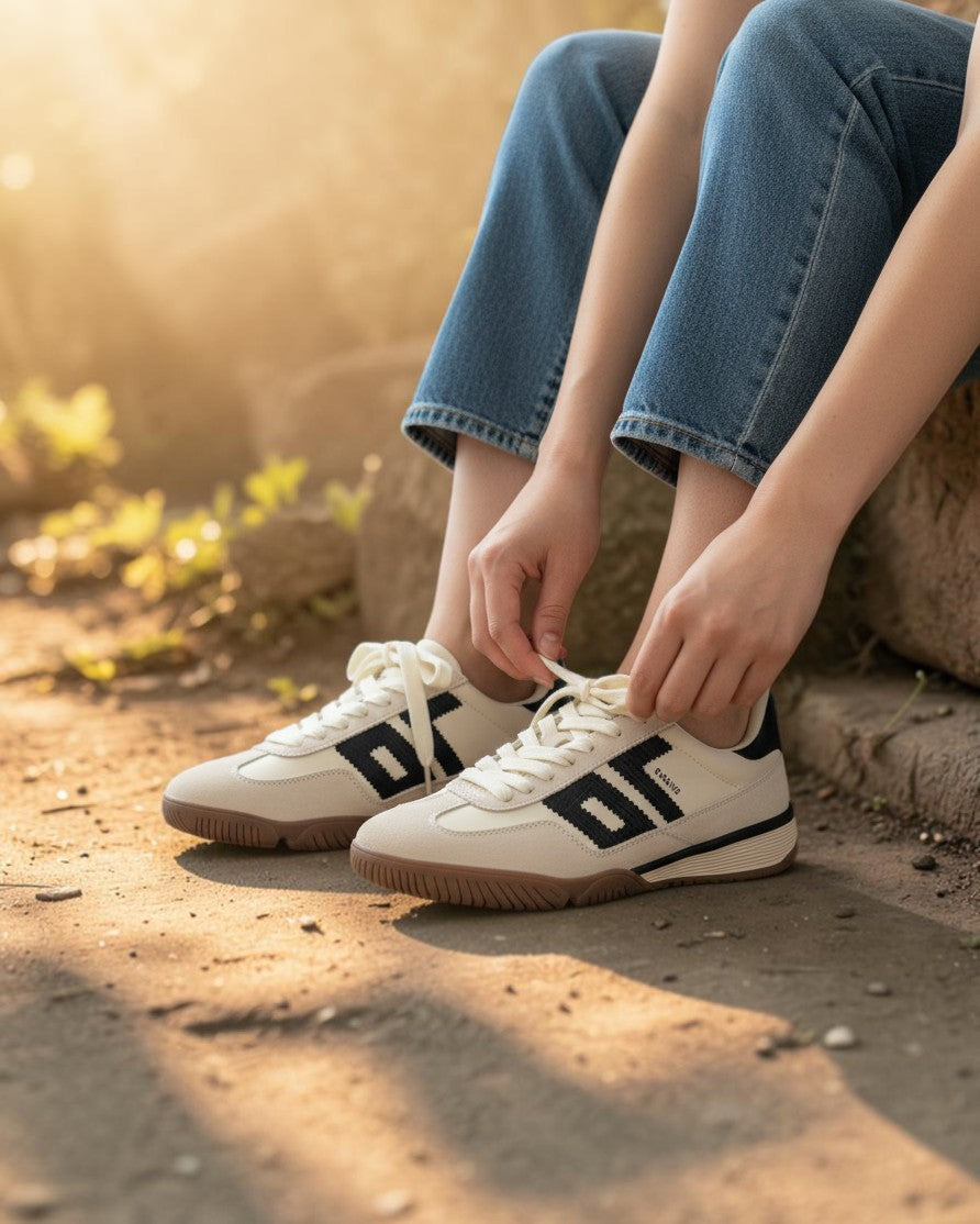 RETRO SPIRIT & MODERN STEPS: VINTAGE SUEDE SNEAKERS
