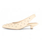 LUMINOUS ELEGANCE & GERMAN CRAFTSMANSHIP: STUDDED SLINGBACK PUMPS (WHITE)